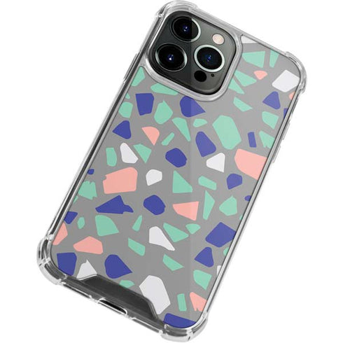 Cement Terrazzo iPhone 13 Pro Max Clear Case